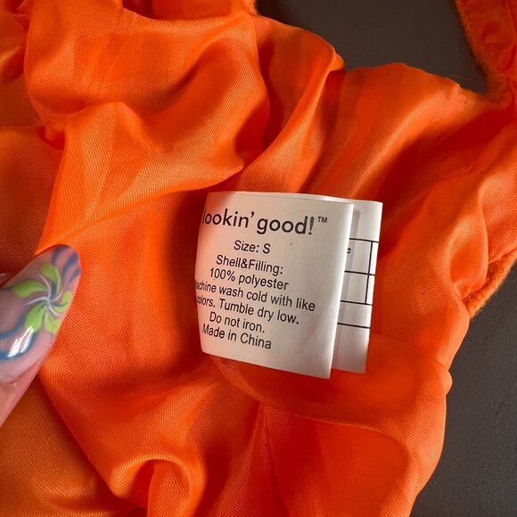 lookin' good! Dogs Pet's Halloween Pumpkin Costume Small Orange 100% Polyester - Picture 6 of 6